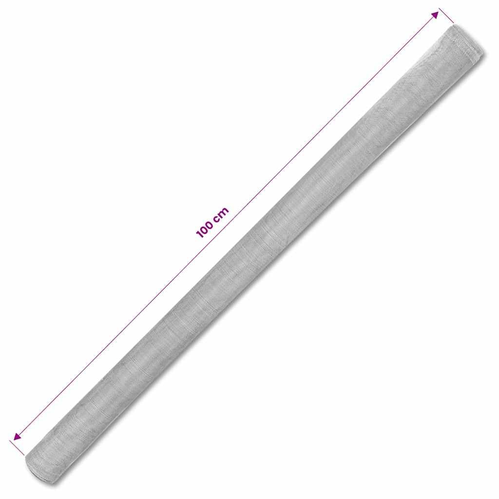 Aluminum Mesh Screen 39.4"x196.9" Silver N402