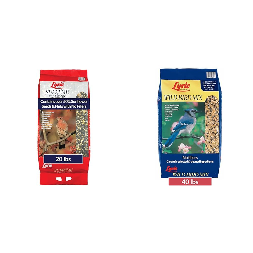 Wild Bird Seed with Nuts and Sunflower Seeds, 20 lb. and 40 lb. Bags E22592