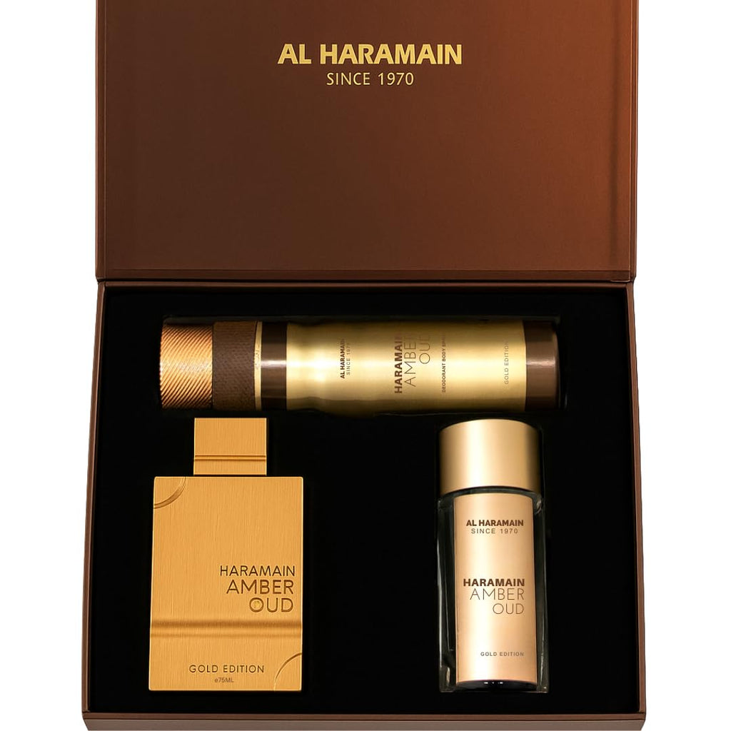Amber Oud Gold Edition Body Spray 3 Pc O558