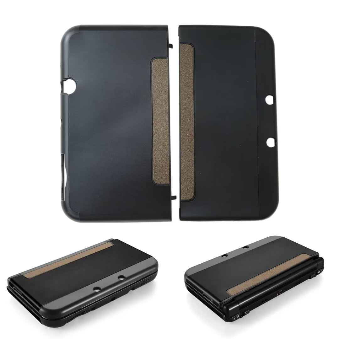 Black Aluminum Plastic Protective Hard Shell Case for New 3DS XL LL Y71326