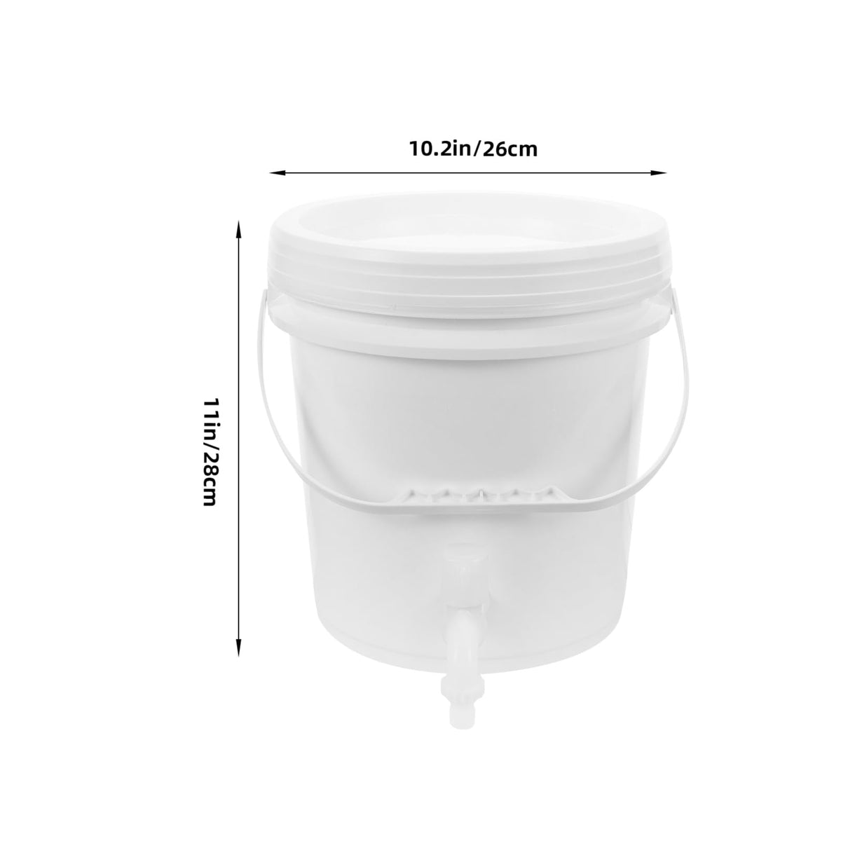Outdoor Water Storage Bucket with Faucet 10l Capacity X633446