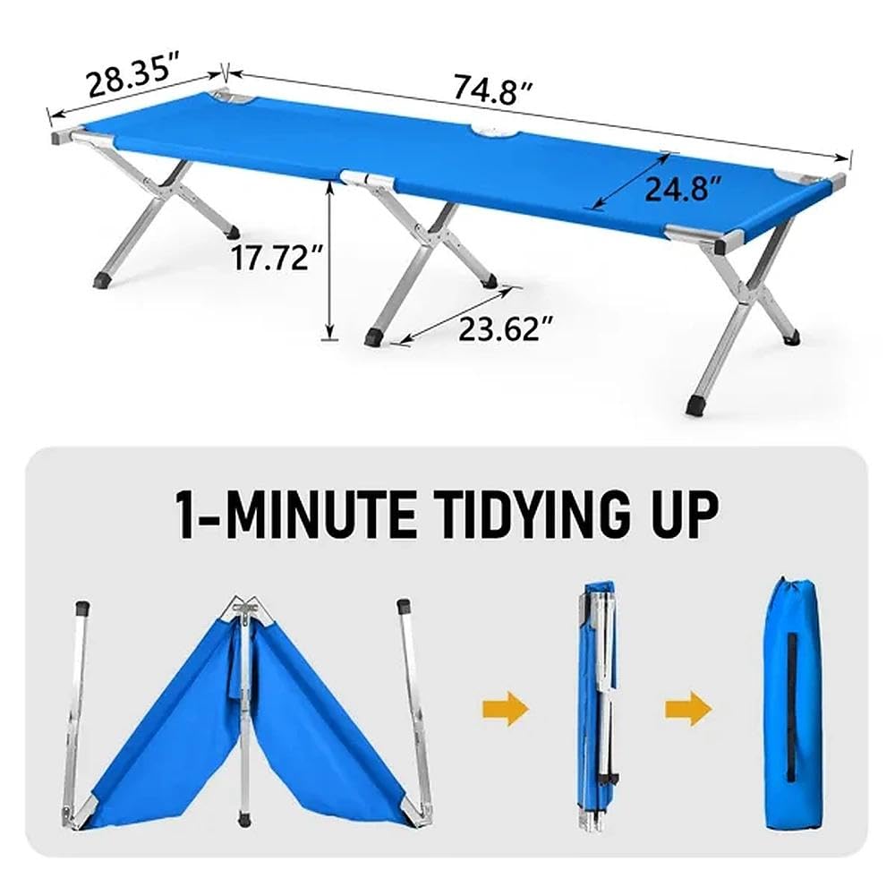 Portable Folding Camping Cot with Carrying Bag L4901
