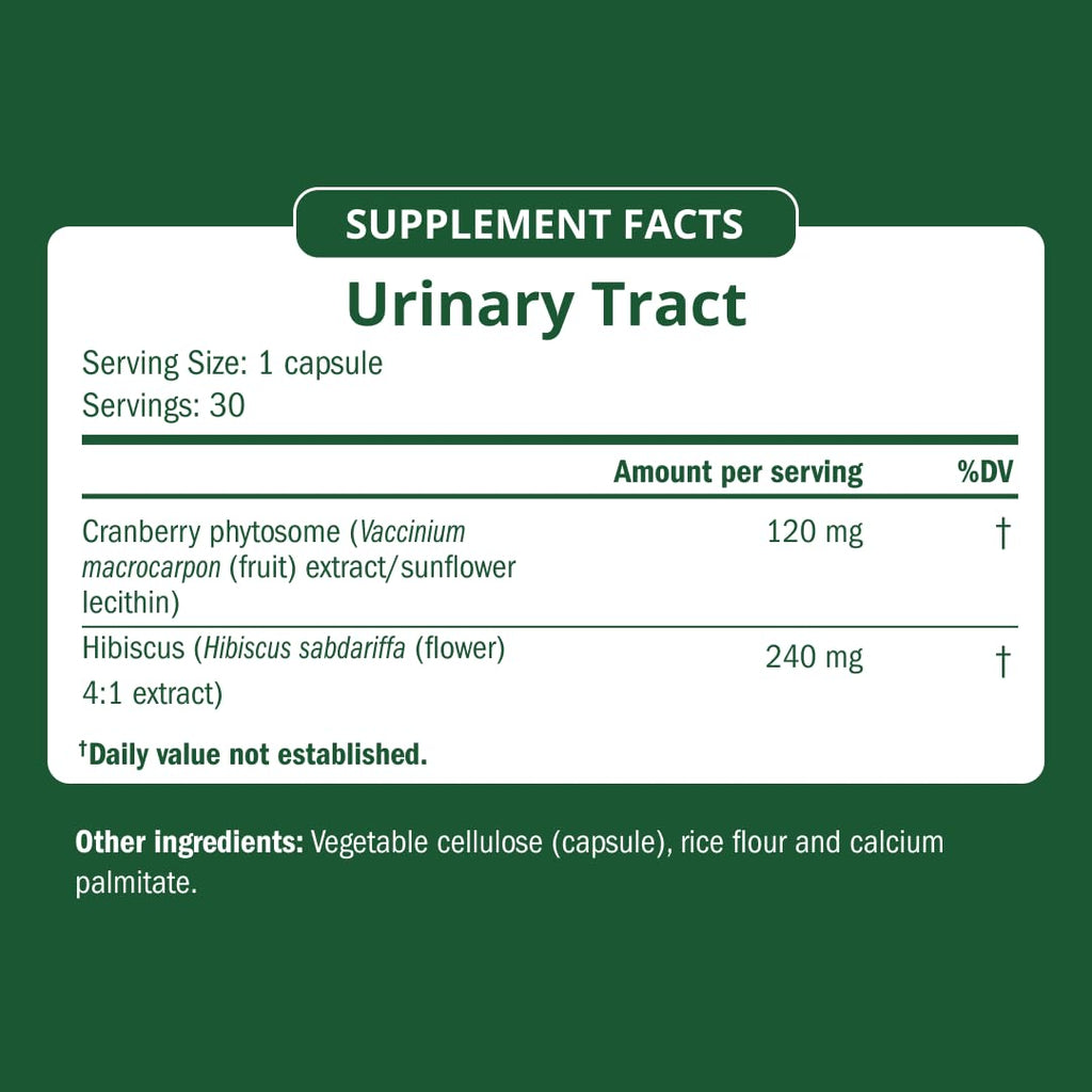 Cranberry Urinary Tract Supplement 30 Vegan Capsules J532840