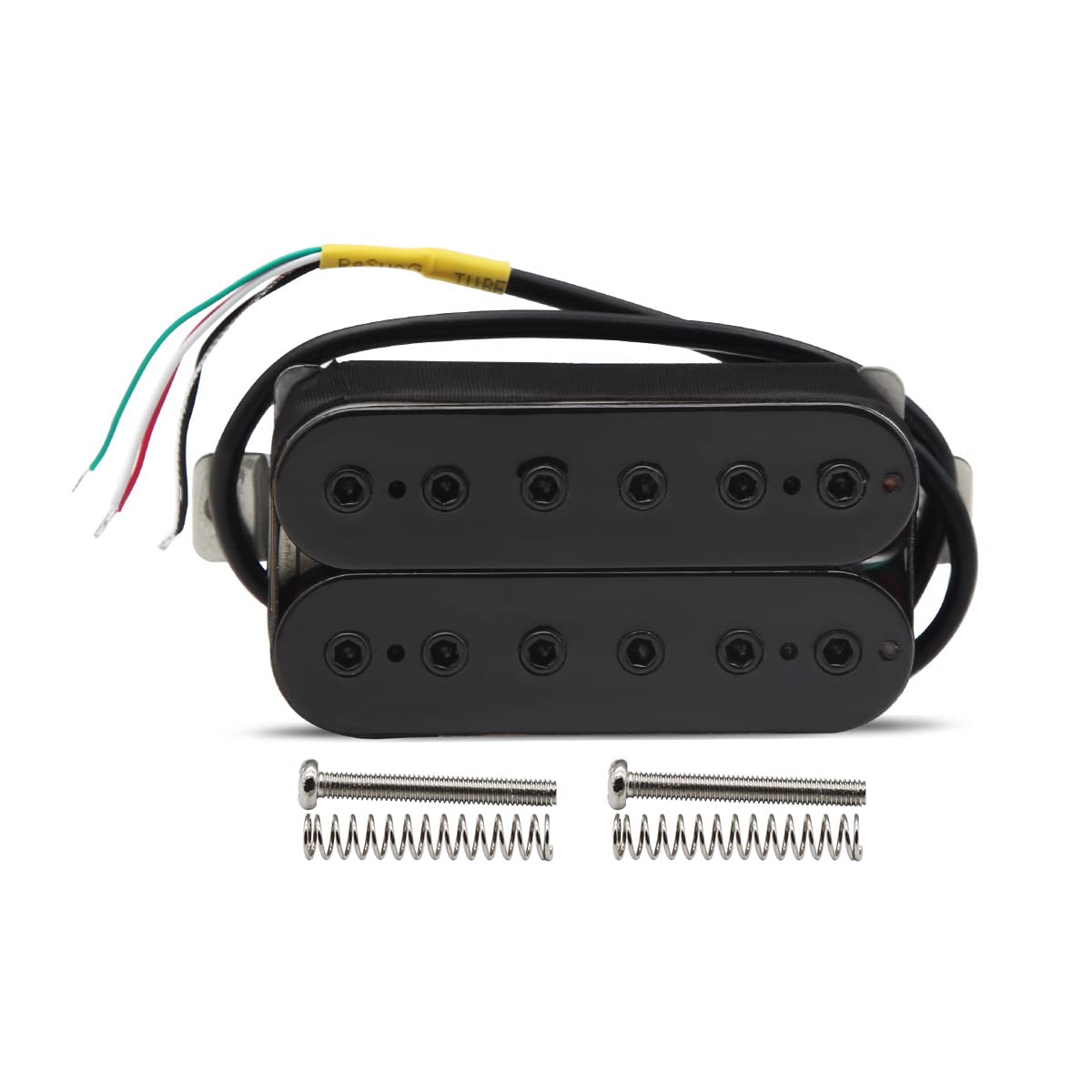 Alnico 5 Electric Guitar Humbucker Pickup Set Black E15148
