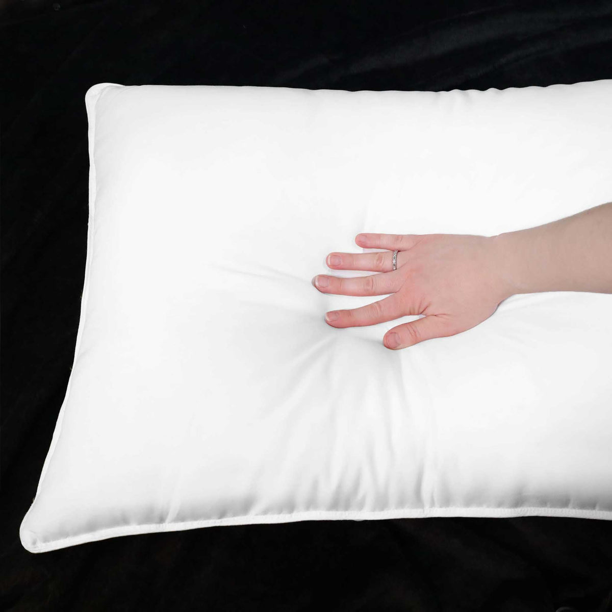 Down Alternative Pillow Set, Soft Microfiber Shell, Set of 2, King Size H760