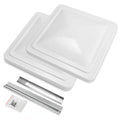 14" White 2 Pack Roof Vent Cover U215
