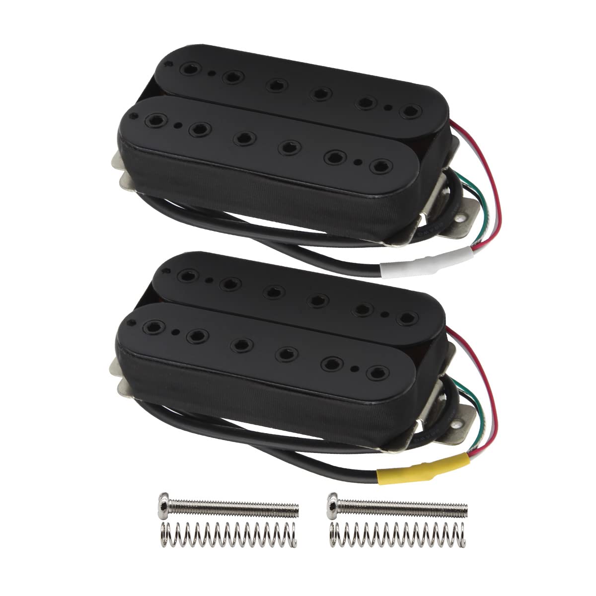 Alnico 5 Electric Guitar Humbucker Pickup Set Black E15148