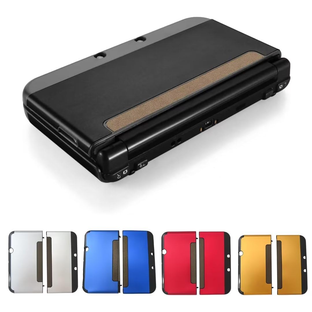 Black Aluminum Plastic Protective Hard Shell Case for New 3DS XL LL Y71326