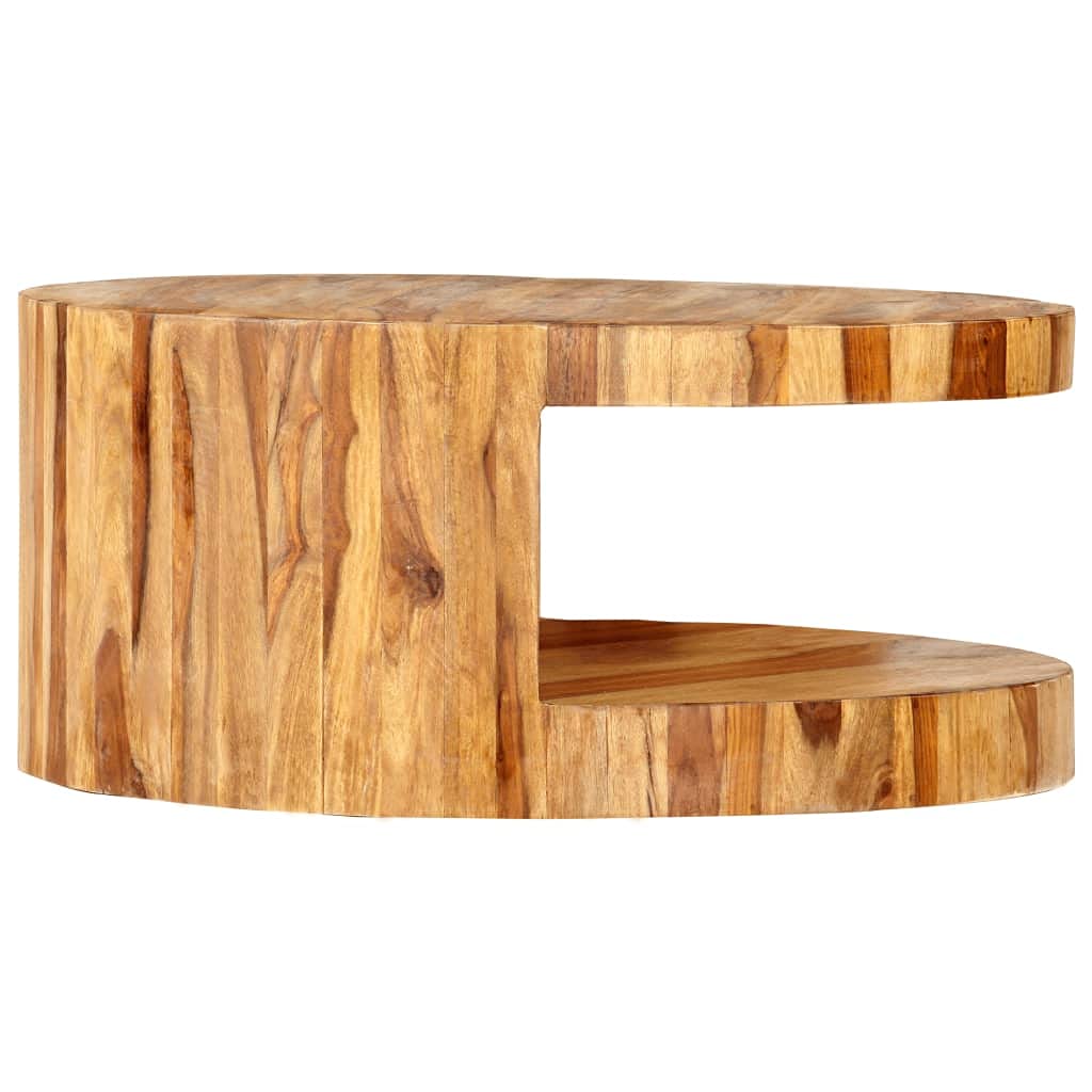 Round Coffee Table Solid Sheesham Wood C13765