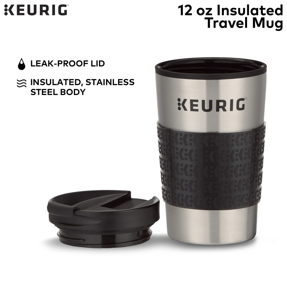 Single Serve K-Cup Pod Coffee Maker with Travel Mug X46347