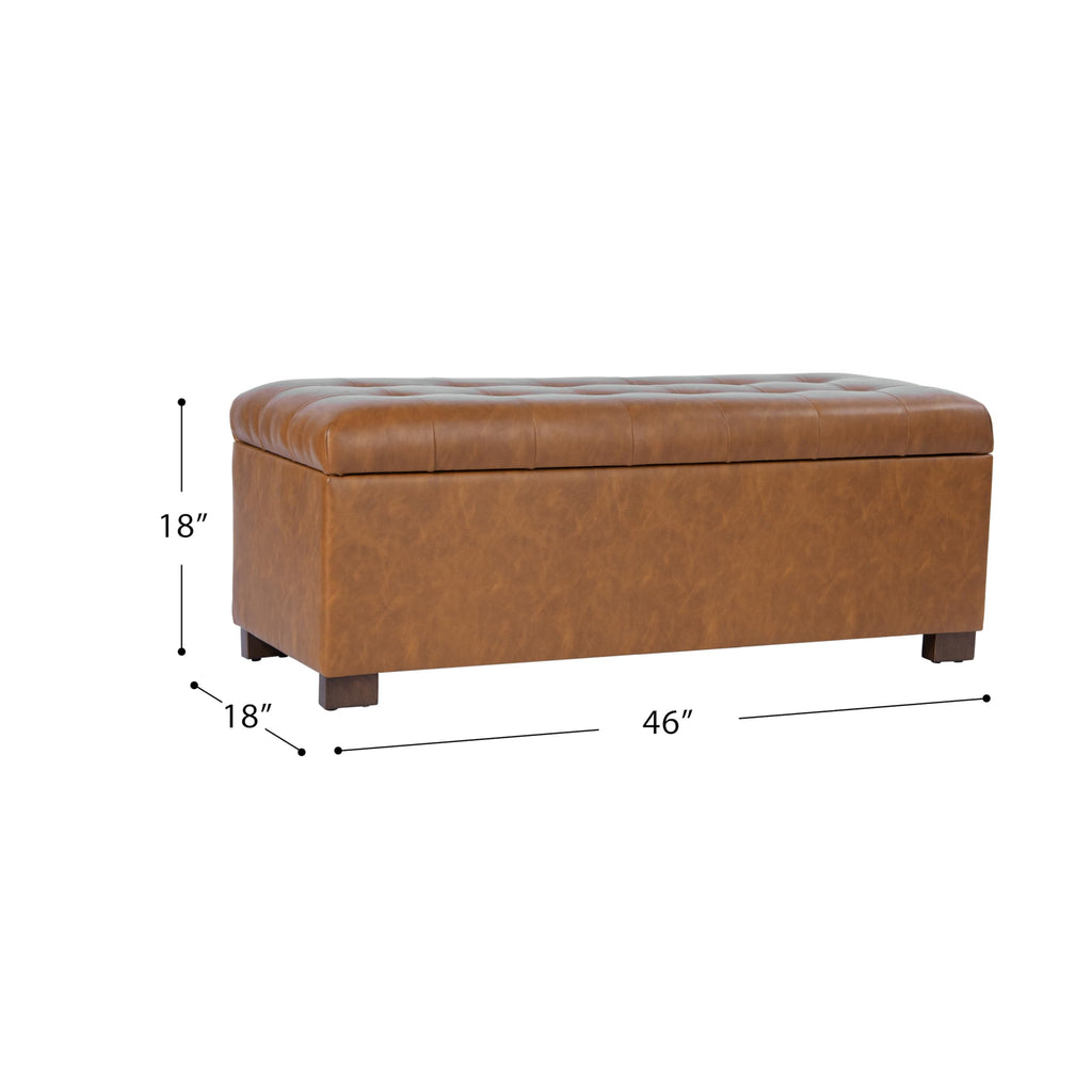 46" Tufted Storage Bench X749