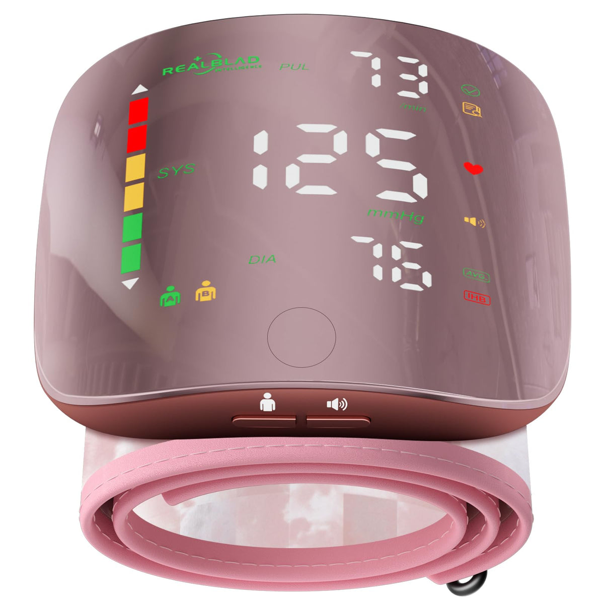 Pink Wrist Blood Pressure Monitor X35063