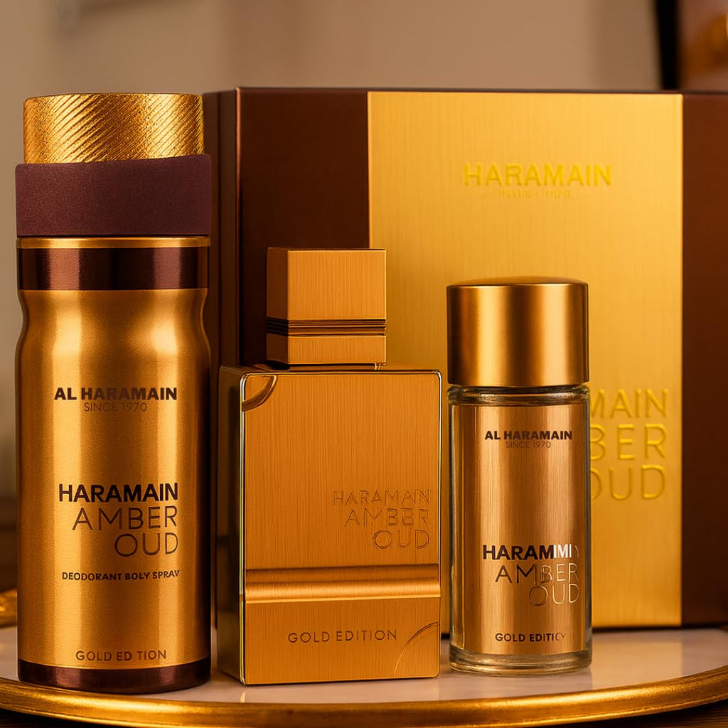 Amber Oud Gold Edition Body Spray 3 Pc O558