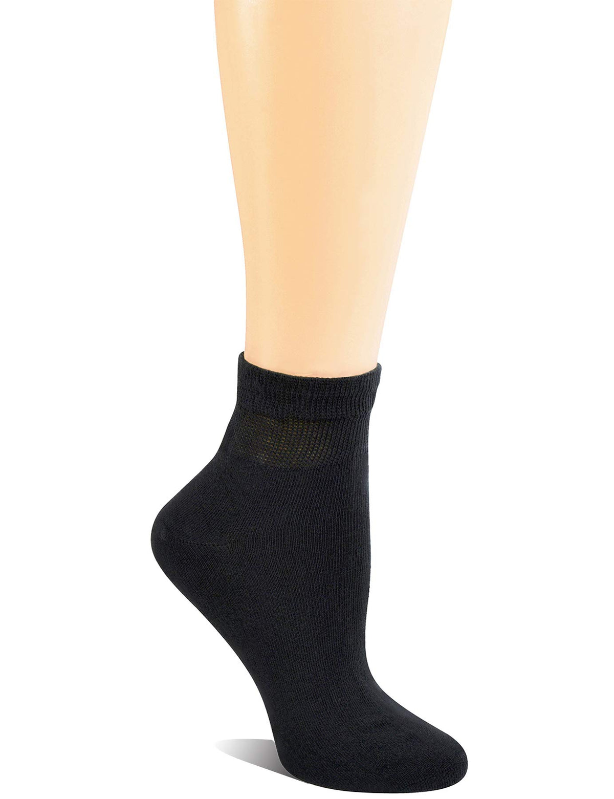 Cotton Ankle Dress Socks with Seamless Toe T975004