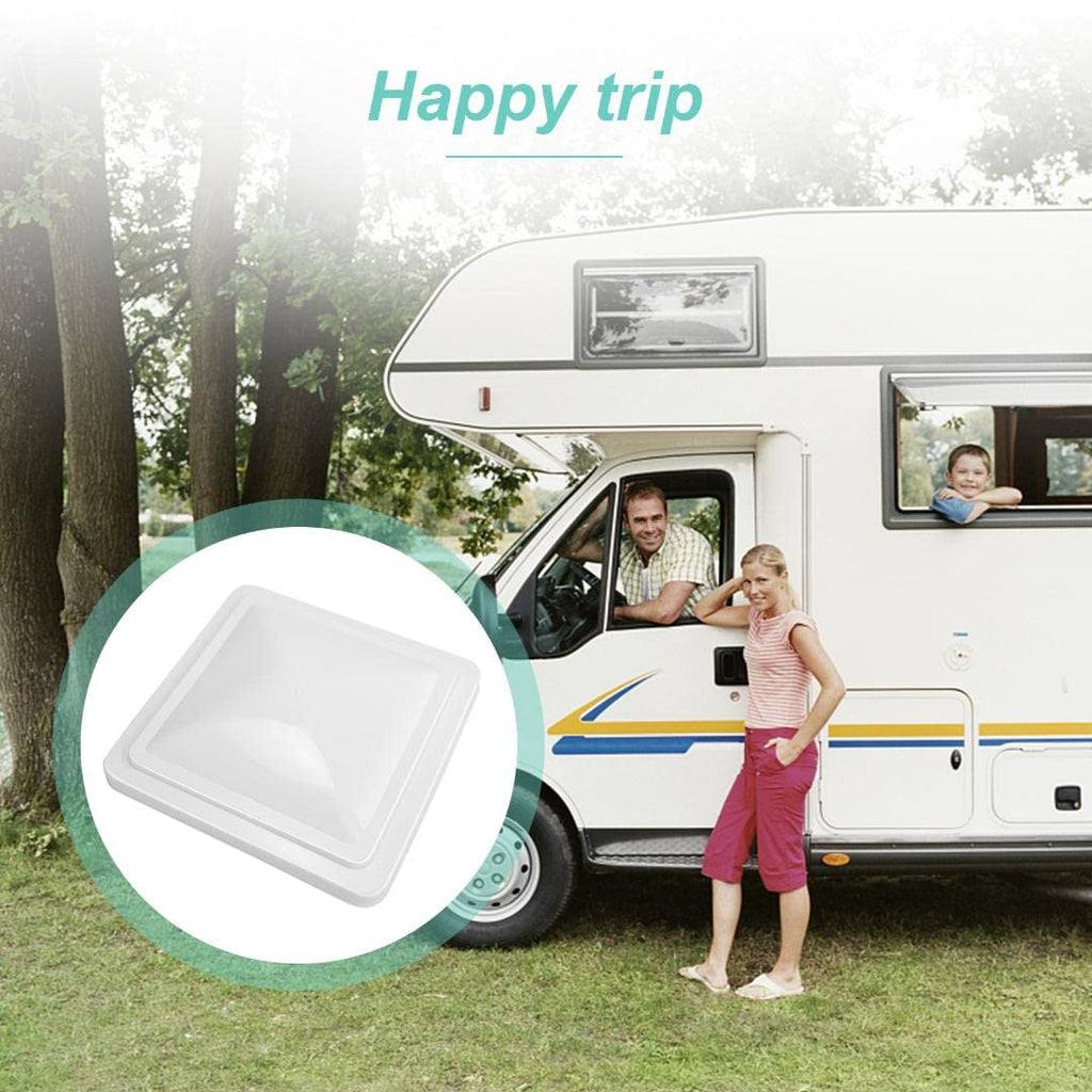 14" White 2 Pack Roof Vent Cover U215