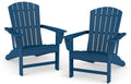 Oversized Adirondack Chairs Set of 2 Blue T328