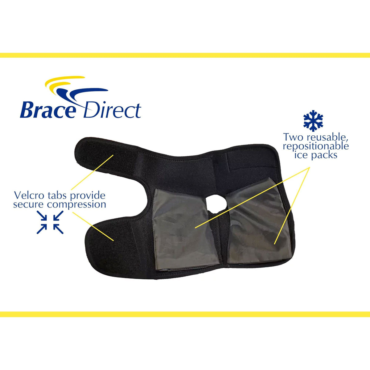 Short Air Walker Boot + Ankle & Foot Ice Wrap Z11129