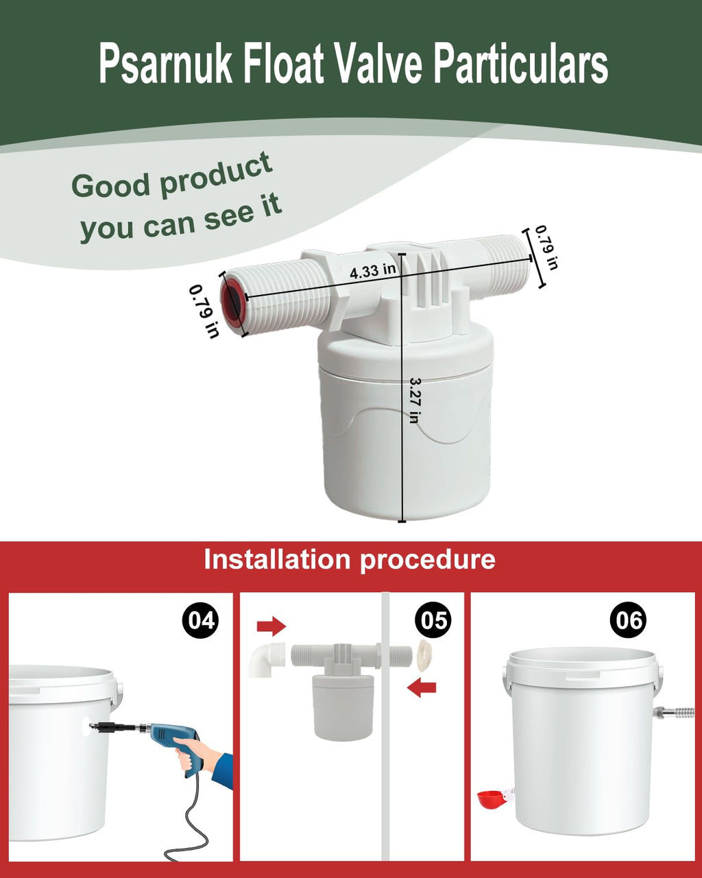 Automatic Chicken Waterer Kit with 4 Cups Z5817