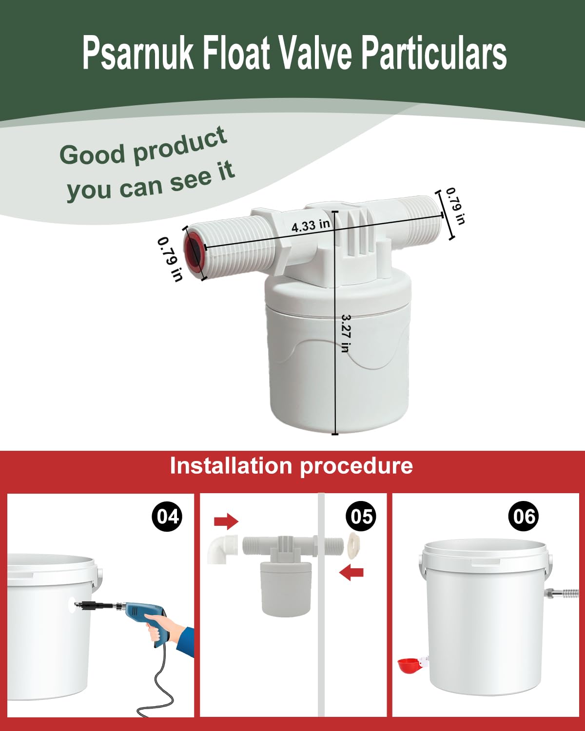 Automatic Chicken Waterer Kit with 4 Cups Z5817