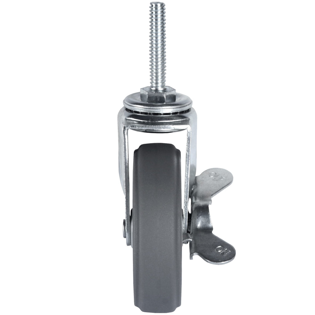 3 Inch Set of 4 Heavy Duty Swivel Rubber Caster Wheels R182