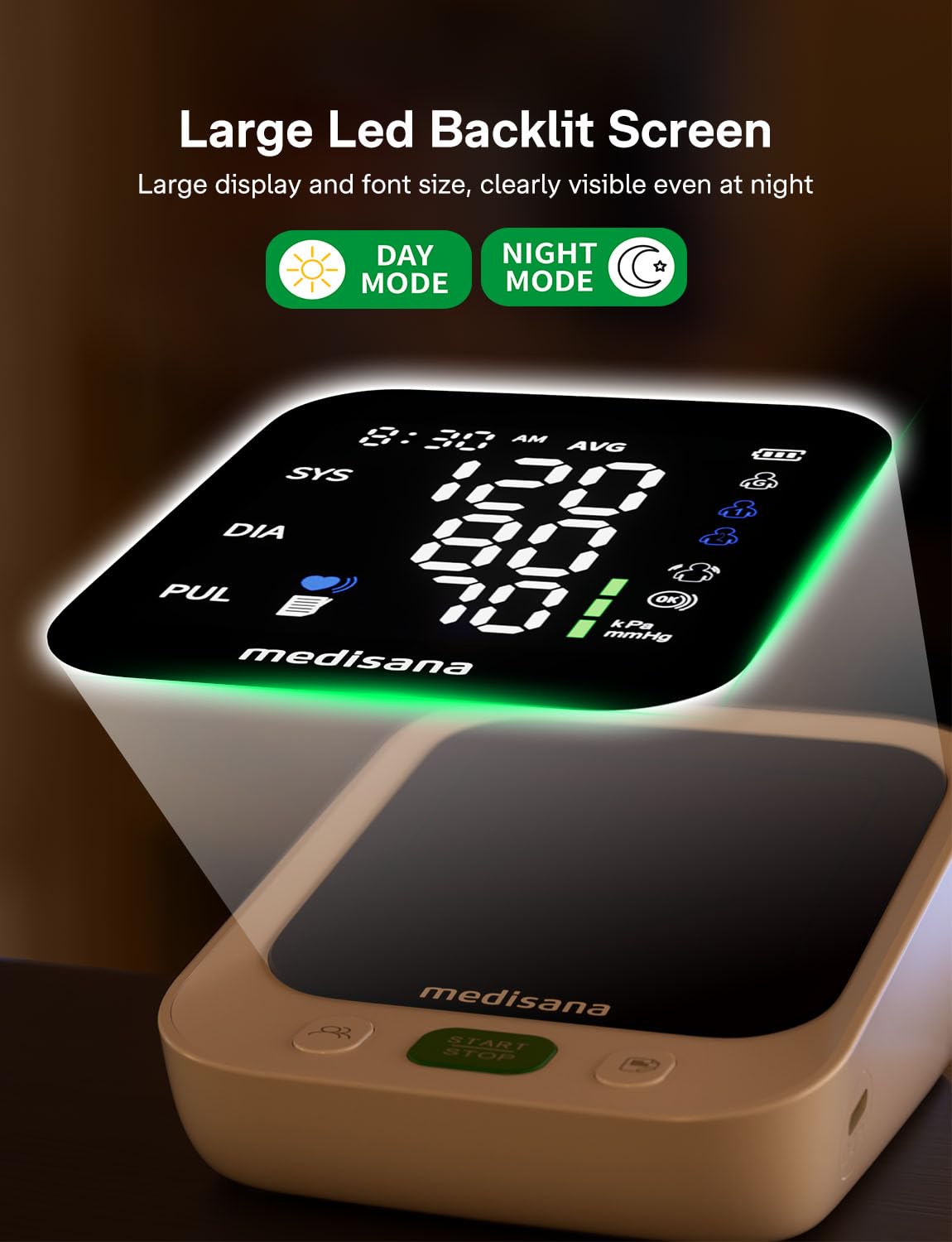 Automatic Upper Arm Blood Pressure Monitor with 2x199 Sets Memory M6505