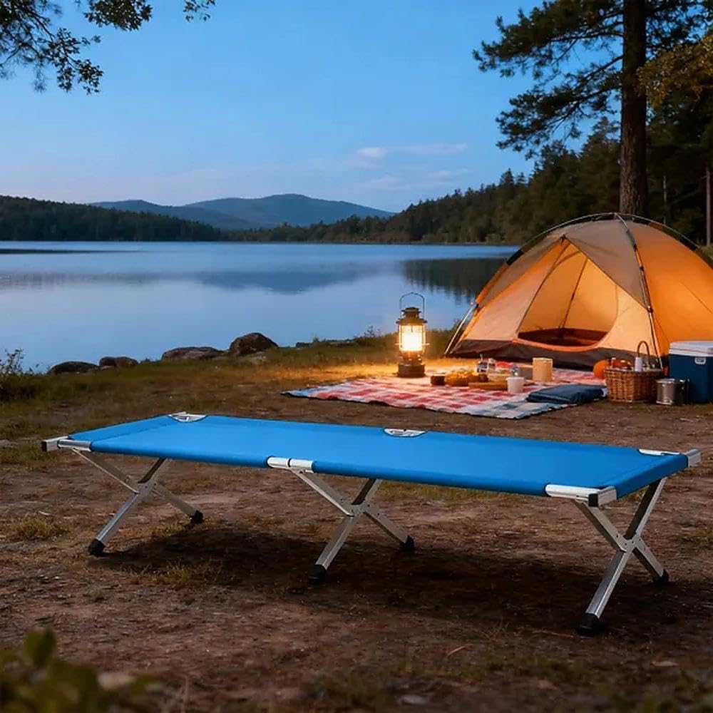Portable Folding Camping Cot with Carrying Bag L4901