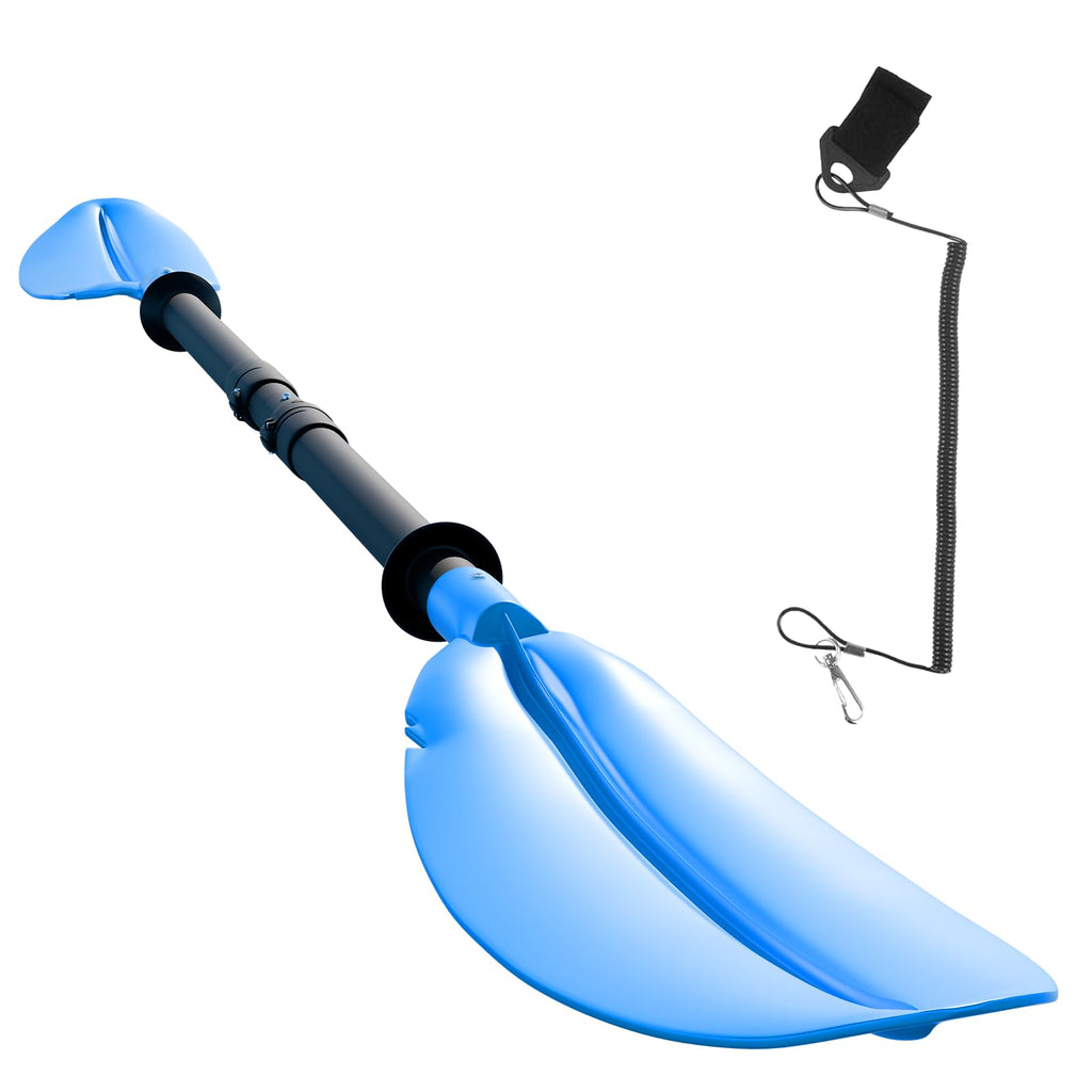 Adjustable Lightweight Floating Kayak Paddle with Safety Rope Y929