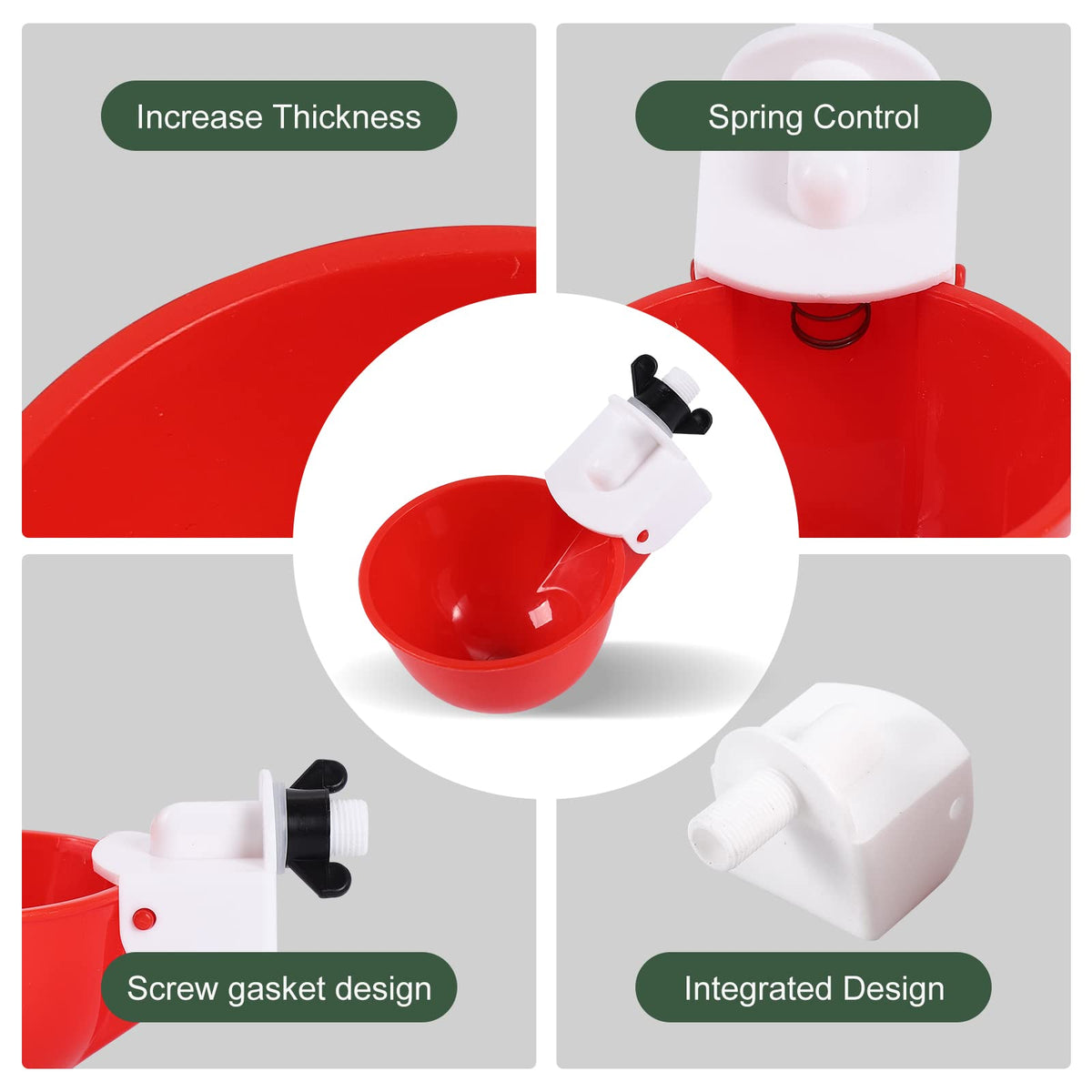 Automatic Chicken Waterer Kit with 4 Cups Z5817