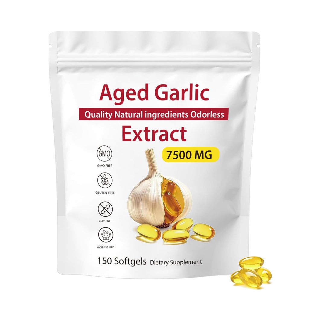 Odorless Aged Garlic Extract 7500mg Softgels M900