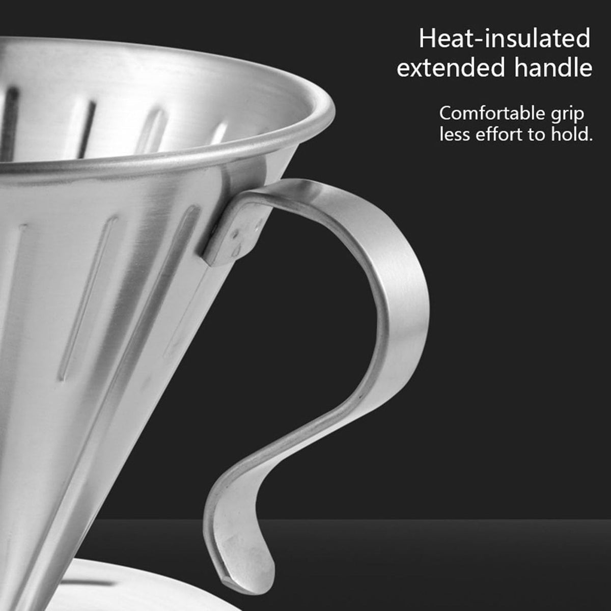Pour over Stainless Steel Reusable Coffee Dripper I5932