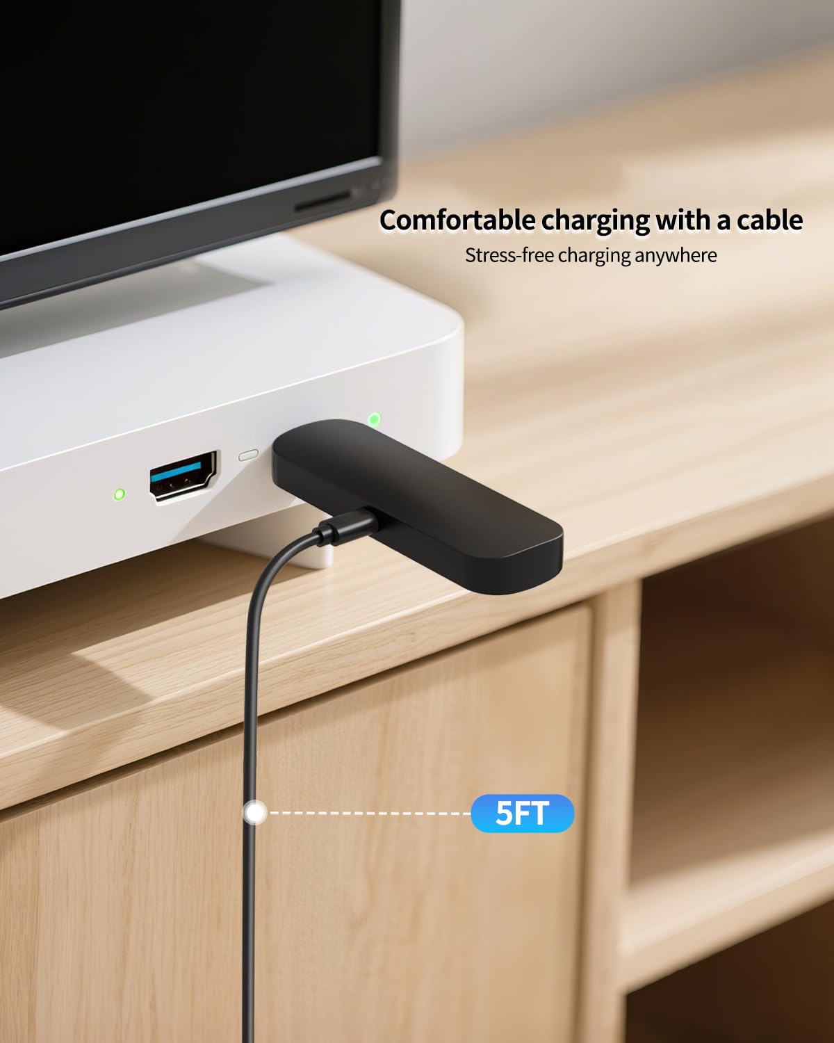 Black 5FT USB-C Replacement Charger Cable Z84053