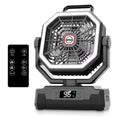 Black 10-Inch 40000mAh Portable Camping Fan N91631