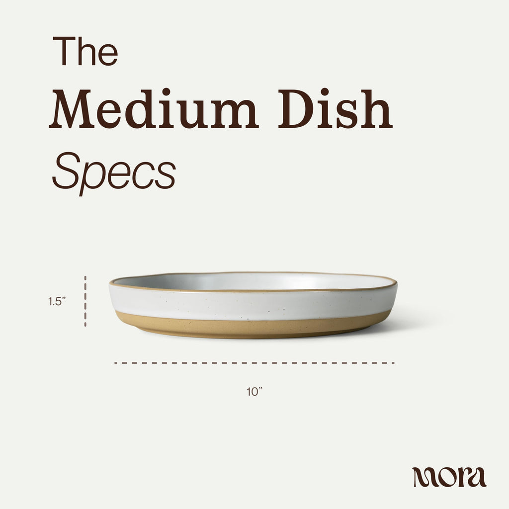 Ceramic Pasta Plate Wide Bowls Set of 4 L240083