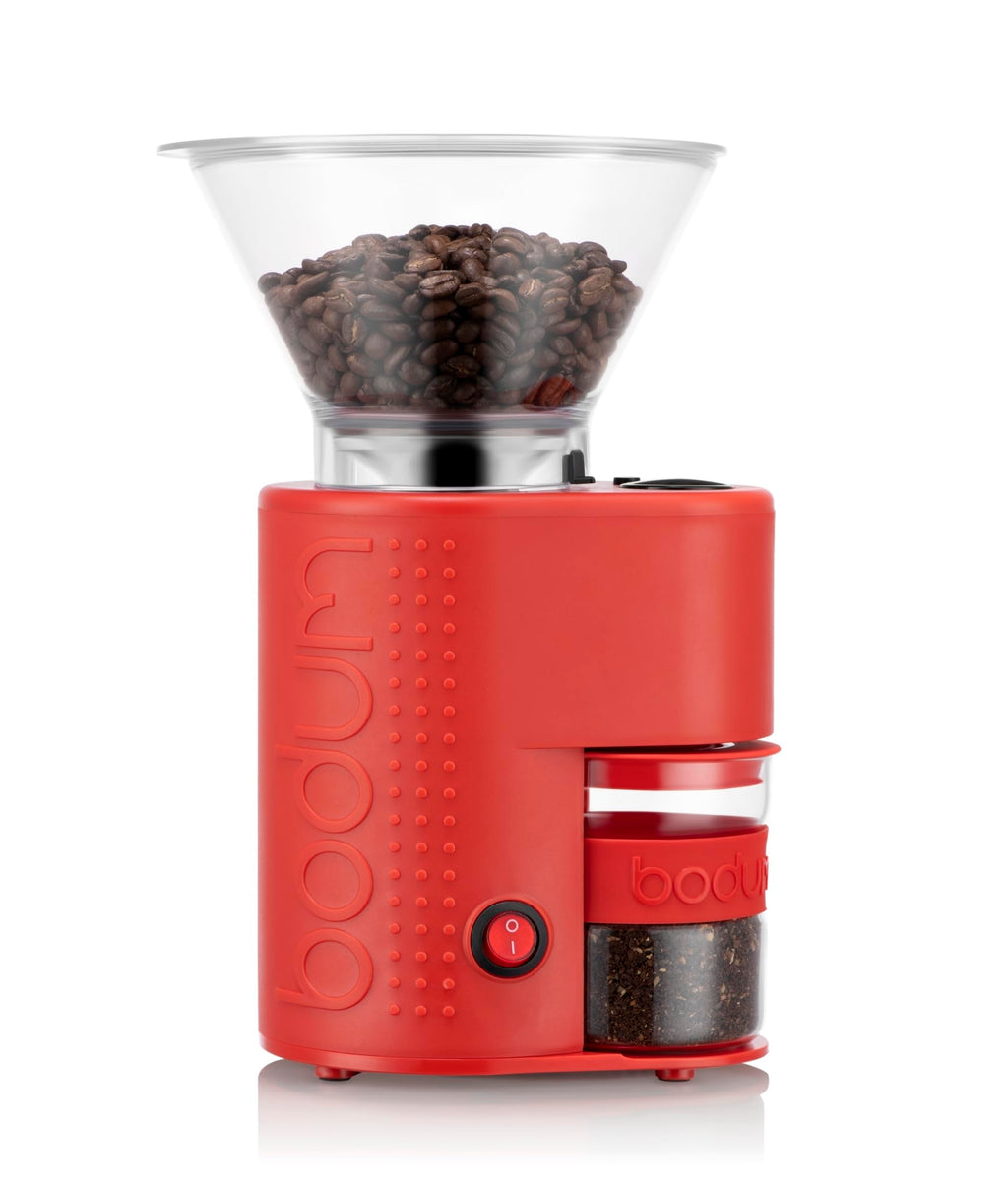 Electric Conical Burr Coffee Grinder, 12 Grind Settings, Red V49651