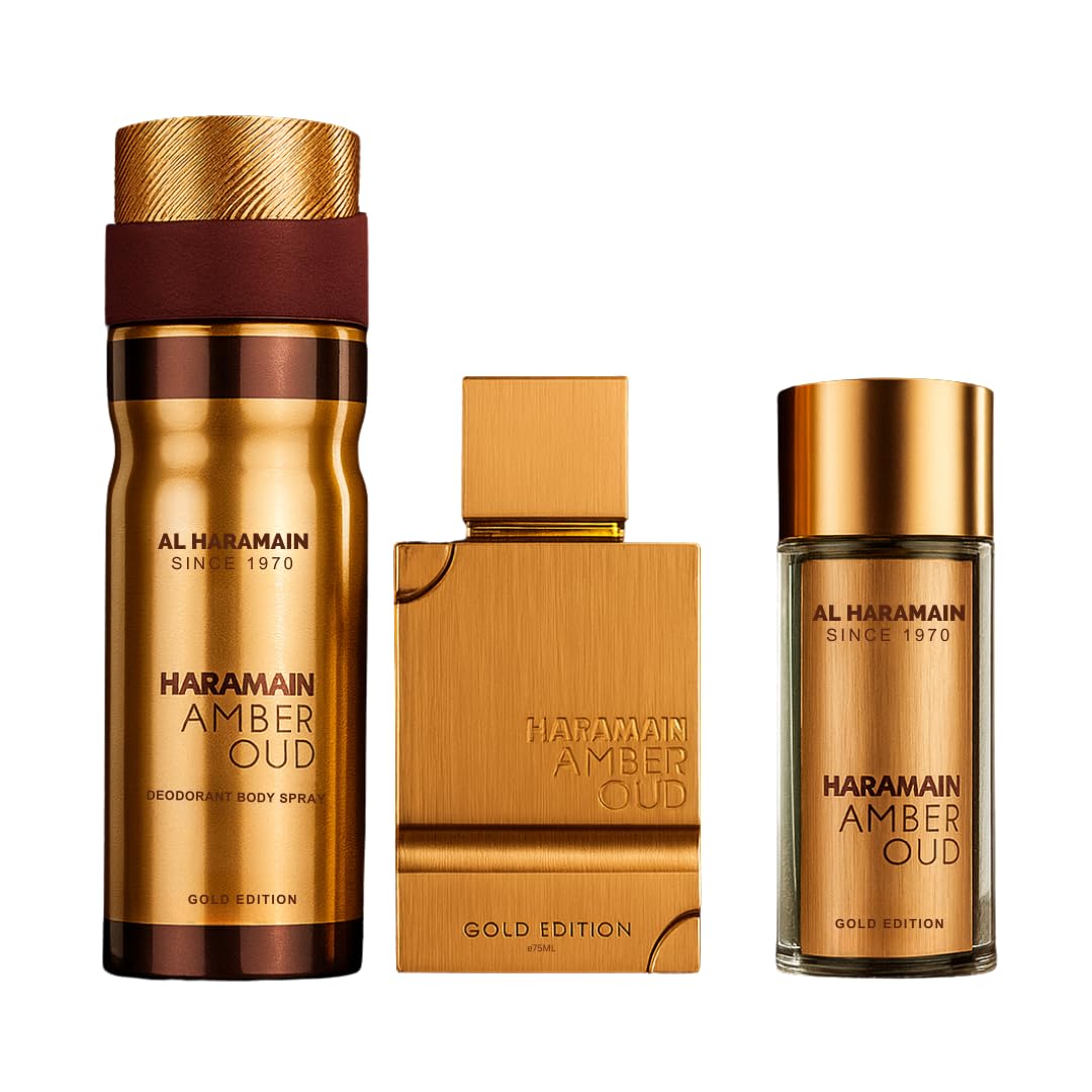 Amber Oud Gold Edition Body Spray 3 Pc O558