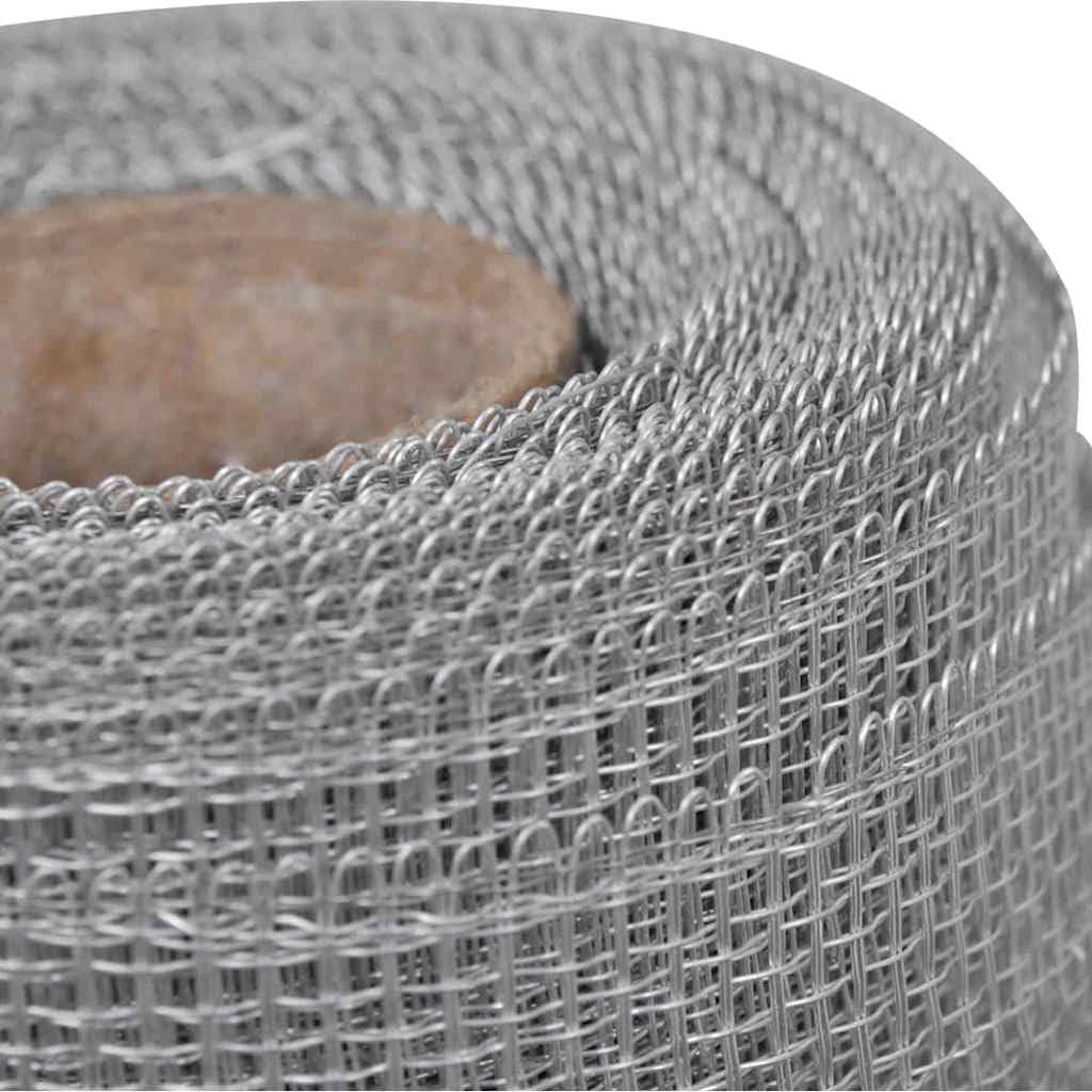 Aluminum Mesh Screen 39.4"x196.9" Silver N402