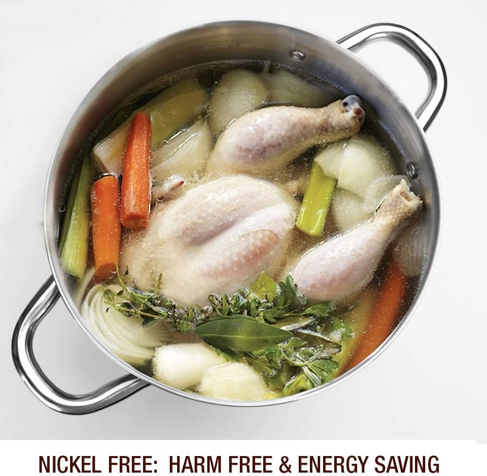 10 Quart Stainless Steel Stock Pot with Glass Lid A794724