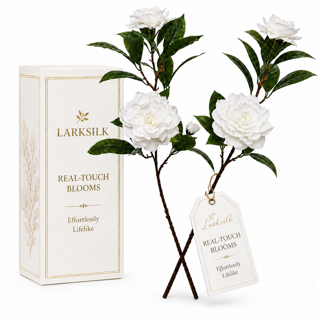 White 2 Pack 28in Faux Flowers G821