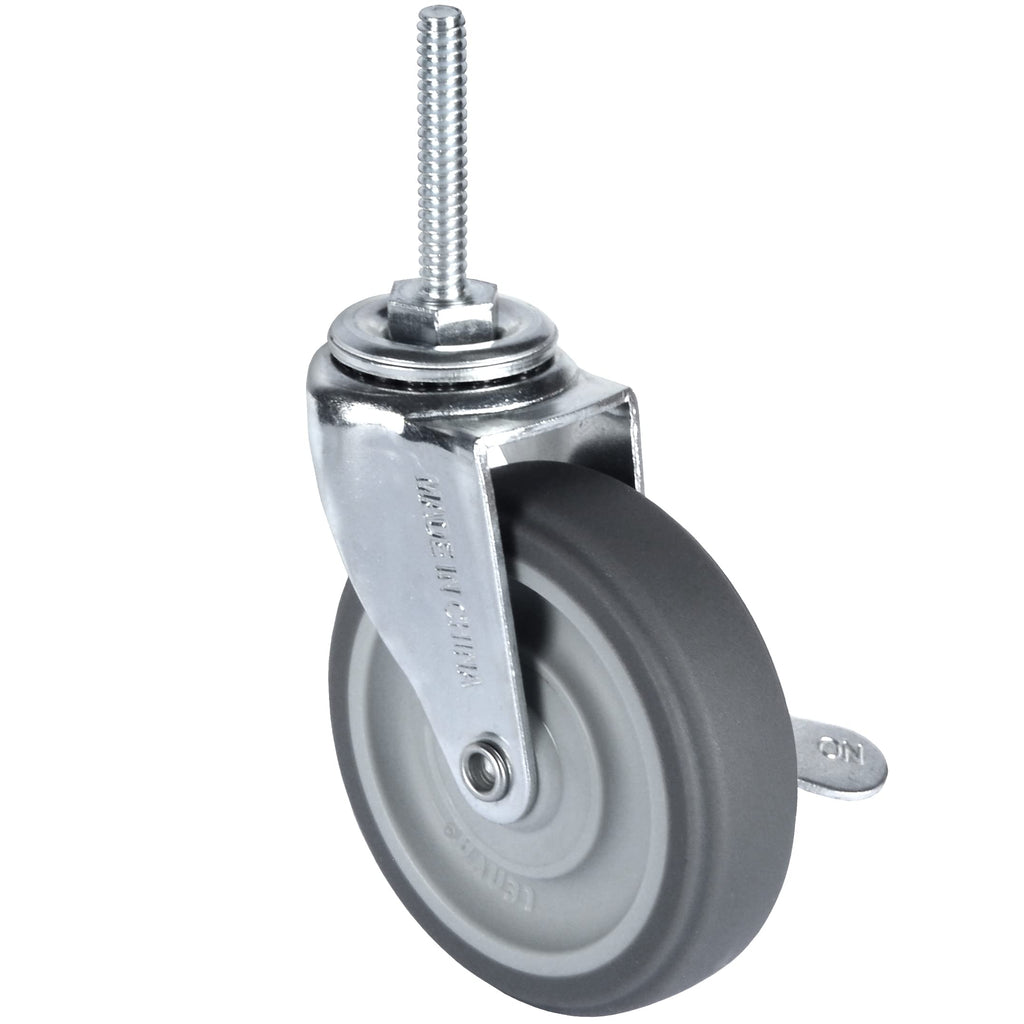 3 Inch Set of 4 Heavy Duty Swivel Rubber Caster Wheels R182
