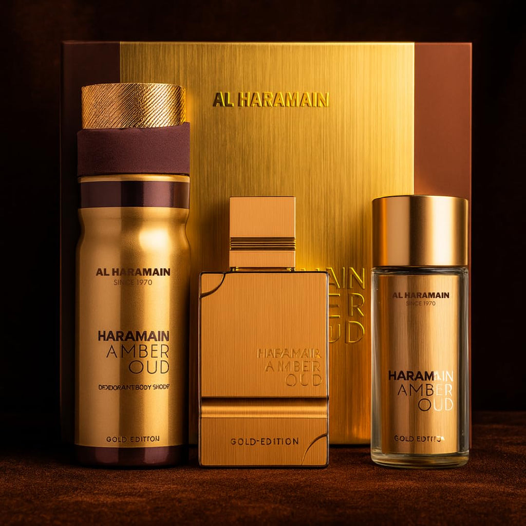 Amber Oud Gold Edition Body Spray 3 Pc O558