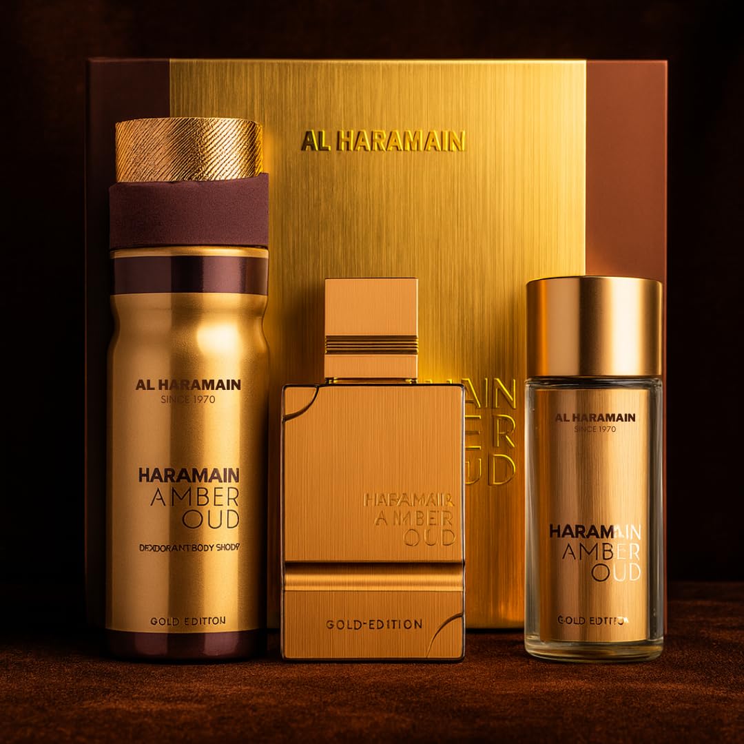 Amber Oud Gold Edition Body Spray 3 Pc O558