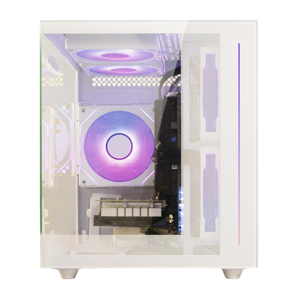White Prebuilt Gaming PC Desktop Computer W487