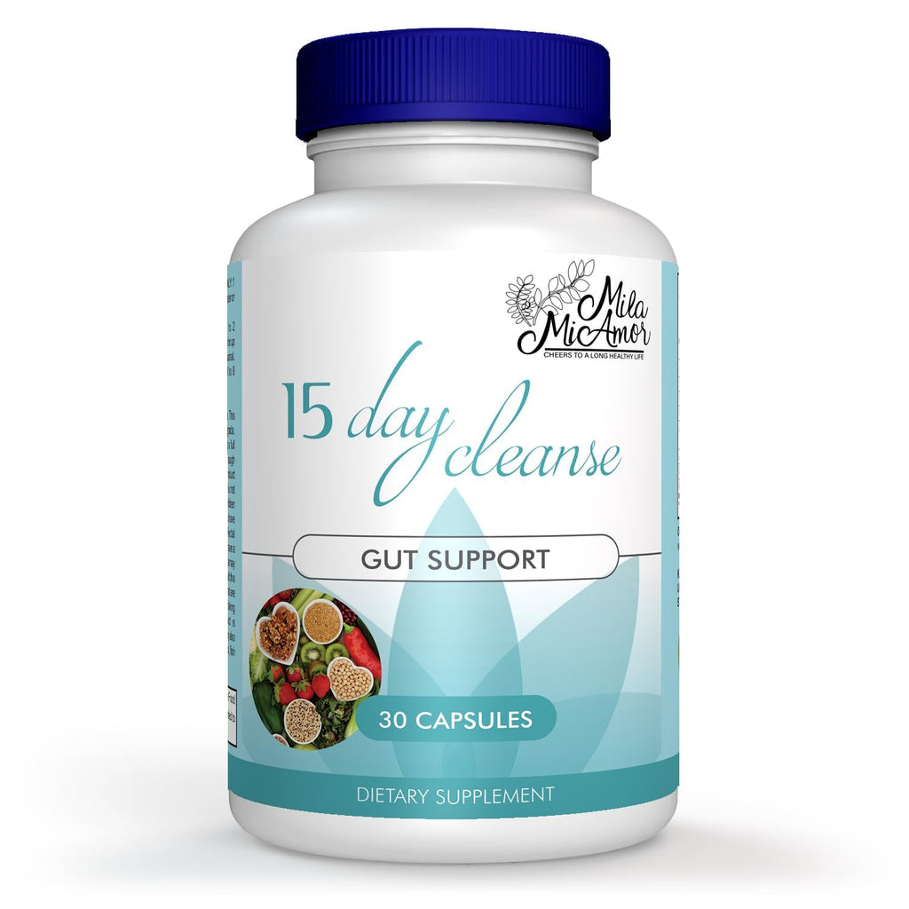 15 Day Gut and Colon Cleanse with Senna, Cascara Sagrada & Psyllium Husk 30 Capsules Z70234