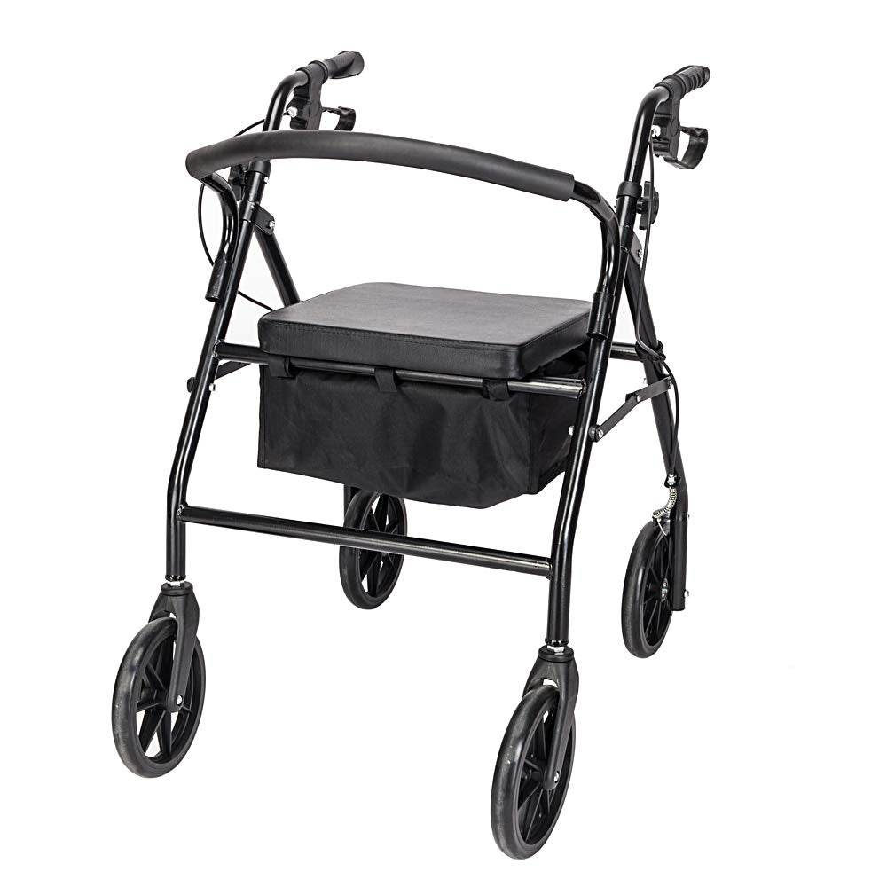 Rollator Walker with Seat, 8" Wheels, 286 Pound Capacity J109