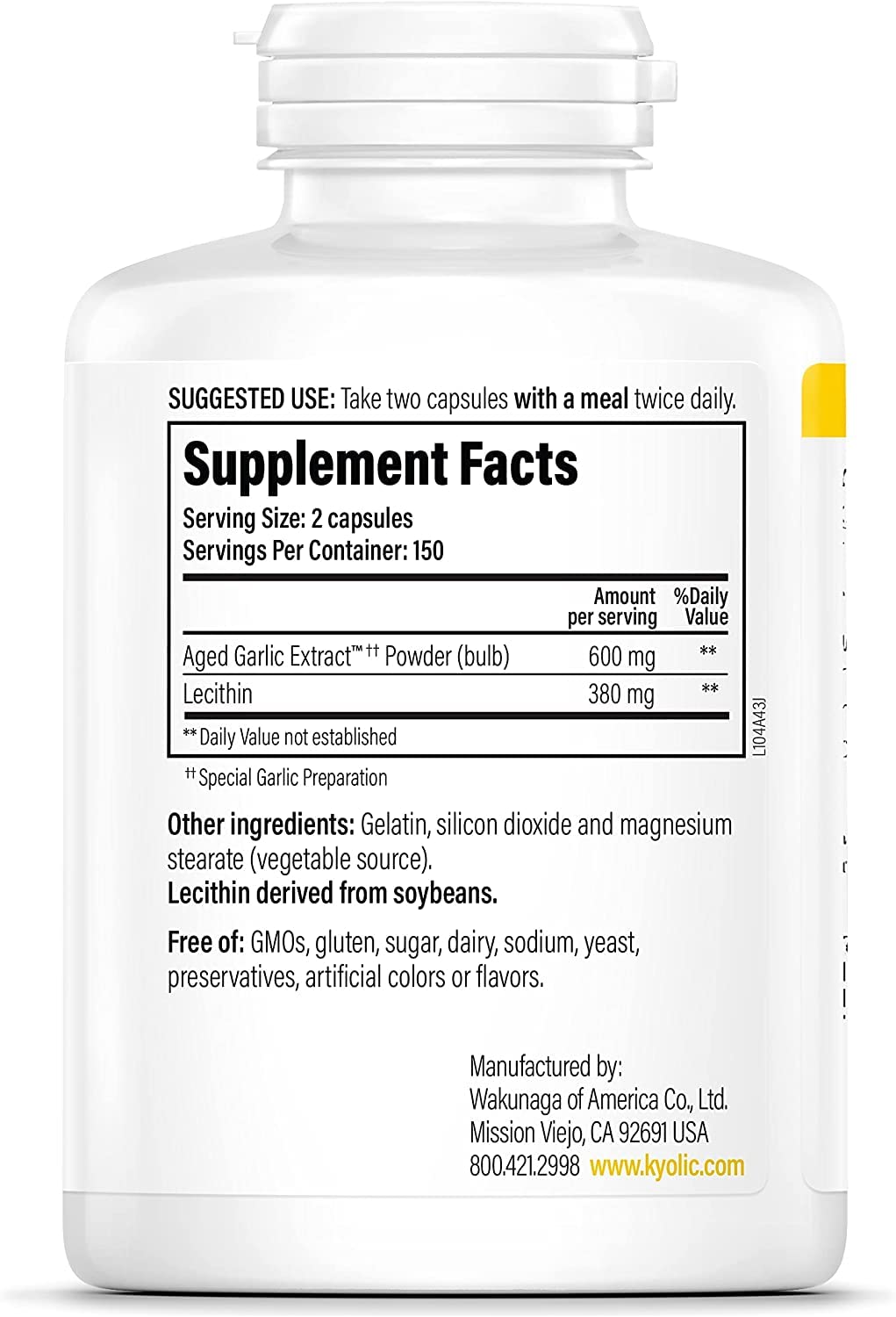 Garlic Extract 300 cap two-Pack L834090
