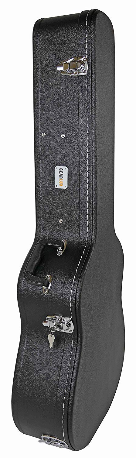 Black Acoustic Guitar Hardshell Case with Accessory Compartment O23181