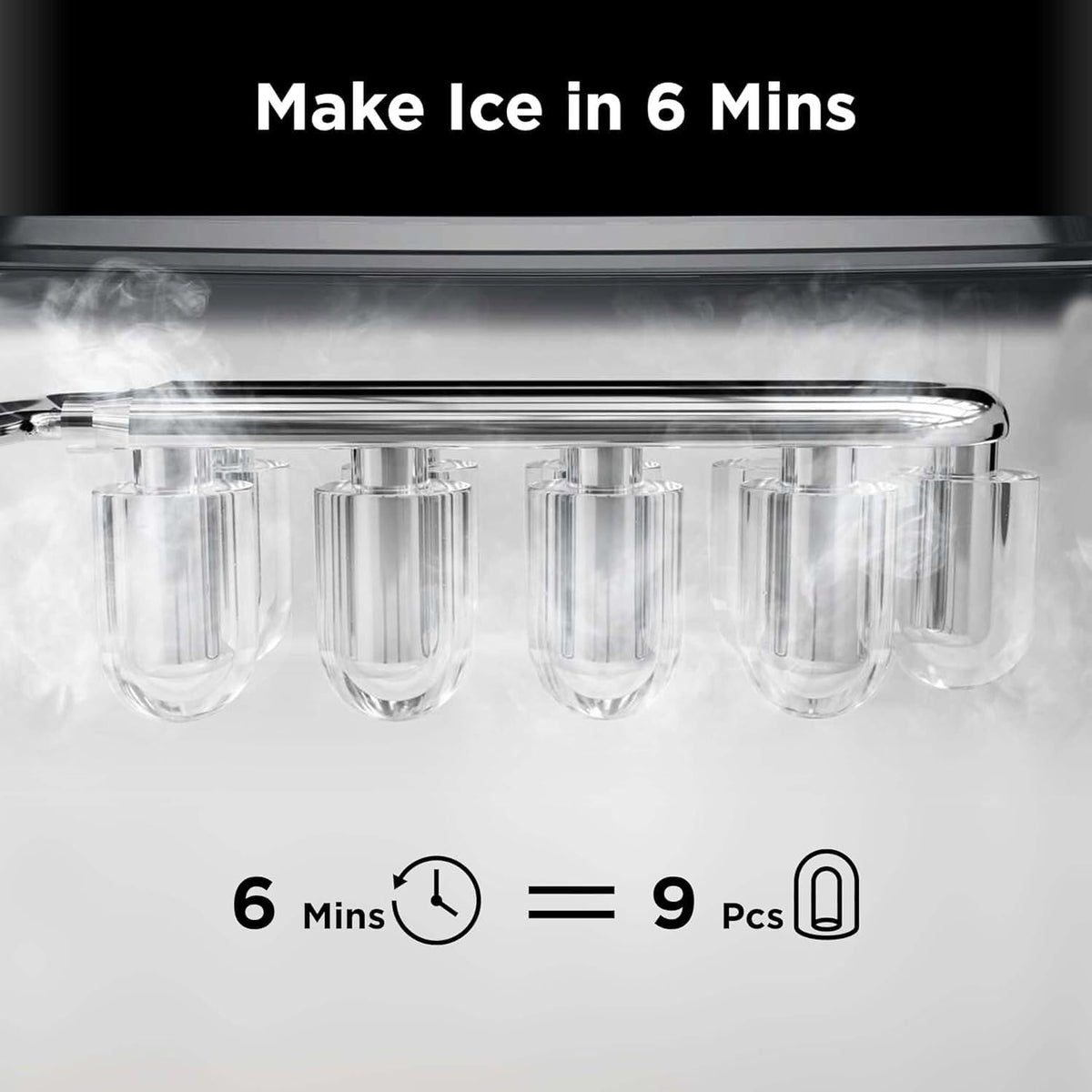 Countertop Ice Maker with 2 Ice Sizes Z917
