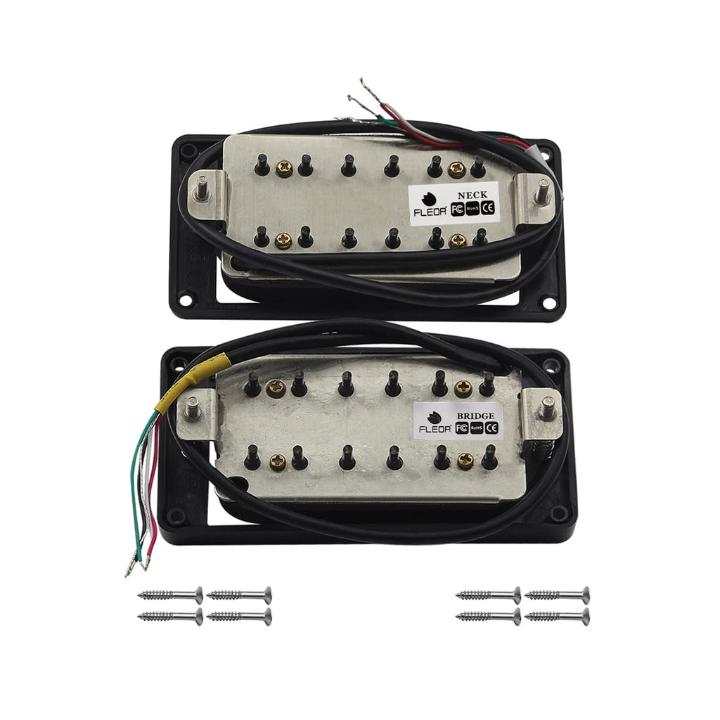 Alnico 5 Electric Guitar Humbucker Pickup Set Black E15148