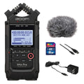 All Black 4-Track Portable Recorder with AC Adapter, Windbuster, 16GB Memory Card & USB Cable X208