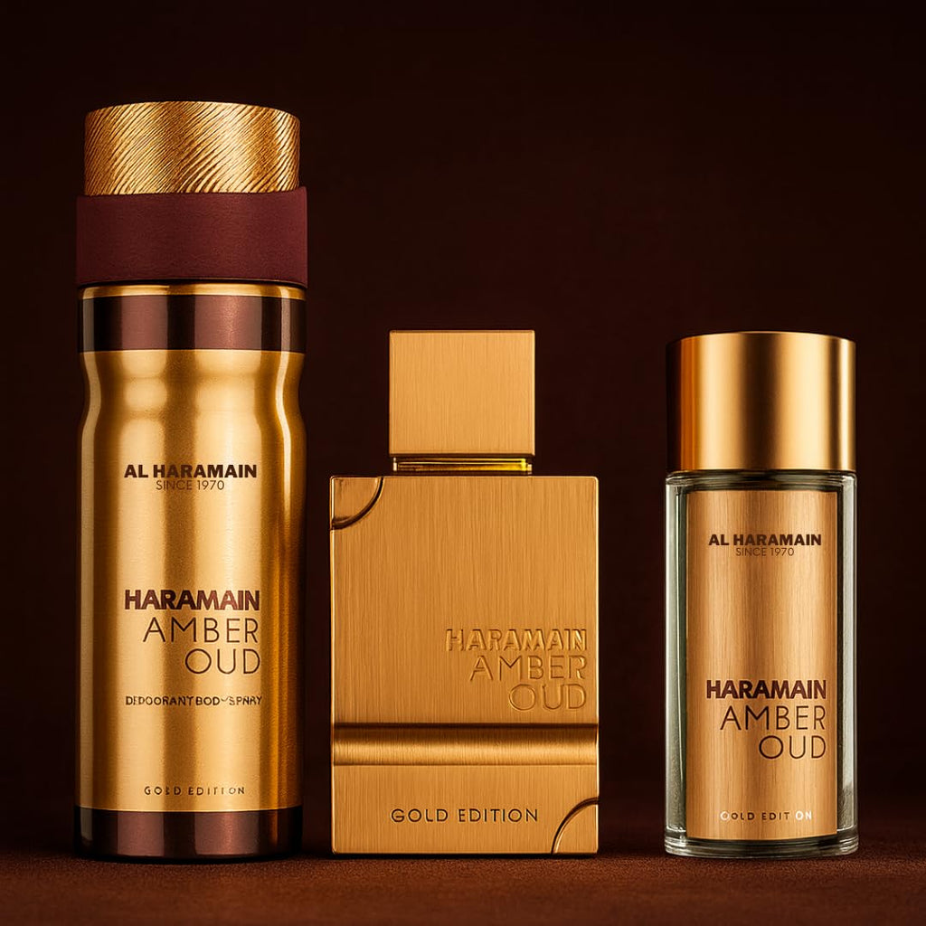 Amber Oud Gold Edition Body Spray 3 Pc O558